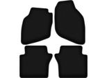 Tappetini In Velluto Per Honda Jazz Ii (2002-2008, Hatchback) Neri, Set 4 Pz, Con Fissaggi