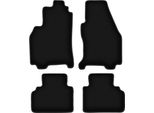 Tappetini In Velluto Per Ford Cougar (1998-2004, Coupé) Neri, Set 4 Pz, Con Fissaggi