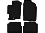 Tappetini In Velluto Per Mazda 6 I Gg / Gy (2002-2007, Station Wagon, Berlina, Liftback) Neri, Set 4 Pz, Con Fissaggi