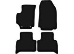 Tappetini In Velluto Per Fiat Croma Ii (2005-2011, Station Wagon) Neri, Set 4 Pz, Con Fissaggi