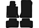 Tappetini In Velluto Per Mercedes Glk X204 (2008-2015, Suv) Neri, Set 4 Pz, Con Fissaggi