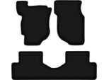 Tappetini In Velluto Per Honda Concerto (1988-1994, Liftback) Neri, Set 3 Pz, Con Fissaggi