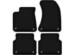 Tappetini In Velluto Per Audi A8 D4 (2009-2017, Berlina) Neri, Set 4 Pz, Con Fissaggi