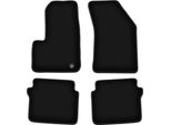 Tappetini In Velluto Per Chrysler Sebring Iii (2007-2010, Berlina) Neri, Set 4 Pz, Con Fissaggi