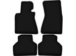 Tappetini In Velluto Per Bmw 7 E65 (2001-2008, Berlina) Neri, Set 4 Pz, Con Fissaggi