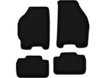 Tappetini In Velluto Per Fiat Punto Ii (1999-2010, Hatchback) Neri, Set 4 Pz, Con Fissaggi