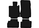 Tappetini In Velluto Per Mercedes S W220 (1998-2005, Berlina Corta) Neri, Set 4 Pz, Con Fissaggi
