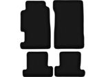Tappetini In Velluto Per Honda Prelude Iv (1991-1996, Coupé) Neri, Set 4 Pz, Con Fissaggi