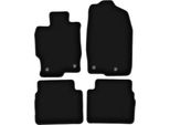Tappetini In Velluto Per Mazda 6 Ii Gh (2007-2012, Berlina, Station Wagon, Liftback, Hatchback) Neri, Set 4 Pz, Con Fissaggi