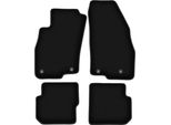 Tappetini In Velluto Per Alfa Romeo Mito (2008-2019, Hatchback) Neri, Set 4 Pz, Con Fissaggi