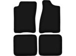 Tappetini In Velluto Per Audi 90 B3 (1986-1991, Berlina) Neri, Set 4 Pz, Con Fissaggi