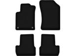 Tappetini In Velluto Per Citroen DS3 (2009-2016, Hatchback) Neri, Set 4 Pz, Con Fissaggi