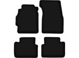 Tappetini In Velluto Per Honda Civic Vi (1995-2001, Hatchback 3 Porte) Neri, Set 4 Pz, Con Fissaggi