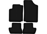 Tappetini In Velluto Per Citroen C2 (2003-2009, Hatchback) Neri, Set 4 Pz, Con Fissaggi