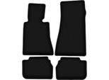 Tappetini In Velluto Per Bmw 7 E32 (1986-1994, Berlina) Neri, Set 4 Pz, Con Fissaggi