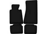 Tappetini In Velluto Per Bmw 5 E34 (1988-1994, Berlina, Station Wagon, Touring) Neri, Set 4 Pz, Con Fissaggi