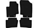 Tappetini In Velluto Per Hyundai I20 I (2008-2014, Hatchback) Neri, Set 4 Pz, Con Fissaggi