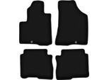 Tappetini In Velluto Per Hyundai Santafe Ii (2006-2012, Suv) Neri, Set 4 Pz, Con Fissaggi