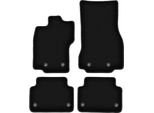 Tappetini In Velluto Per Jaguar Xf I 4WD X250 (2007-2015, Berlina, Station Wagon) Neri, Set 4 Pz, Con Fissaggi