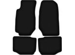 Tappetini In Velluto Per Ford Granada (1972-1985, Berlina) Neri, Set 4 Pz, Con Fissaggi