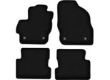 Tappetini In Velluto Per Mazda 3 Ii Bl (2008-2013, Hatchback, Berlina) Neri, Set 4 Pz, Con Fissaggi