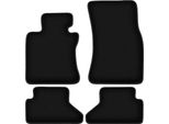 Tappetini In Velluto Per Bmw 6 E64 (2003-2010, Cabriolet) Neri, Set 4 Pz, Con Fissaggi