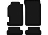 Tappetini In Velluto Per Honda Prelude V (1996-2001, Coupé) Neri, Set 4 Pz, Con Fissaggi