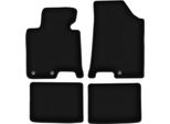 Tappetini In Velluto Per Hyundai I40 (2011-, Station Wagon, Berlina) Neri, Set 4 Pz, Con Fissaggi