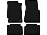 Tappetini In Velluto Per Honda Civic V (1991-1996, Hatchback) Neri, Set 4 Pz, Con Fissaggi