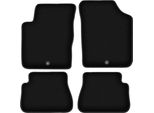 Tappetini In Velluto Per Kia Picanto I (2003-2011, Hatchback) Neri, Set 4 Pz, Con Fissaggi