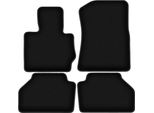 Tappetini In Velluto Per Bmw X4 F26 (2014-2018, Suv) Neri, Set 4 Pz, Con Fissaggi