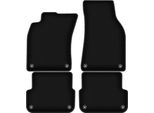 Tappetini In Velluto Per Audi A6 C6 (2004-2006, Berlina, Station Wagon, Avant) Neri, Set 4 Pz, Con Fissaggi