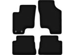 Tappetini In Velluto Per Hyundai Getz (2002-2010, Hatchback) Neri, Set 4 Pz, Con Fissaggi