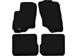 Tappetini In Velluto Per Mitsubishi Outlander I (2001-2006, Suv) Neri, Set 4 Pz, Con Fissaggi