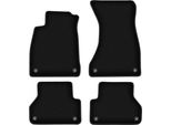Tappetini In Velluto Per Audi A4 B9 (2015-, Sportback, Berlina, Station Wagon, Avant, Allroad) Neri, Set 4 Pz, Con Fissaggi