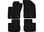 Tappetini In Velluto Per Fiat Tipo Ii (2015-, Hatchback) Neri, Set 4 Pz, Con Fissaggi