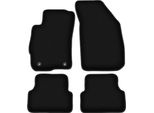 Tappetini In Velluto Per Chevrolet Aveo Ii T300 (2011-, Hatchback, Berlina) Neri, Set 4 Pz, Con Fissaggi