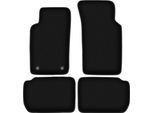 Tappetini In Velluto Per Ford Sierra (1982-1993, Station Wagon, Berlina, Liftback) Neri, Set 4 Pz, Con Fissaggi