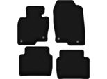 Tappetini In Velluto Per Mazda CX-5 Ii (2017-, Suv) Neri, Set 4 Pz, Con Fissaggi
