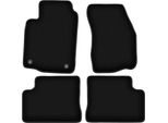 Tappetini In Velluto Per Mitsubishi Colt V / Cjo (1996-2003, Hatchback) Neri, Set 4 Pz, Con Fissaggi