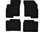 Tappetini In Velluto Per Kia Optima Ii (2005-2010, Berlina) Neri, Set 4 Pz, Con Fissaggi