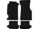 Tappetini In Velluto Per Honda Crx Delsol (1992-1997, Coupé, Cabriolet) Neri, Set 4 Pz, Con Fissaggi