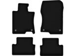 Tappetini In Velluto Per Honda Accord Viii (2011-2015, Berlina, Station Wagon, Tourer) Neri, Set 4 Pz, Con Fissaggi