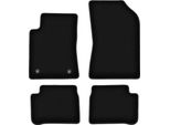 Tappetini In Velluto Per Citroen C3 Iii (2017-, Hatchback) Neri, Set 4 Pz, Con Fissaggi