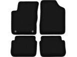 Tappetini In Velluto Per Hyundai I10 (2007-2013, Hatchback) Neri, Set 4 Pz, Con Fissaggi