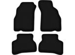 Tappetini In Velluto Per Hyundai Accent I (X-3) (1994-2000, Berlina) Neri, Set 4 Pz, Con Fissaggi