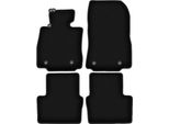 Tappetini In Velluto Per Mazda 2 Iii (2015-, Hatchback) Neri, Set 4 Pz, Con Fissaggi