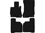 Tappetini In Velluto Per Mercedes W221 (2005-2013, Classe S Berlina Lunga) Neri, Set 4 Pz, Con Fissaggi