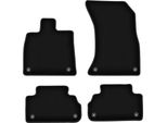 Tappetini In Velluto Per Audi Q5 Ii Fy / F5 (2017-, Suv) Neri, Set 4 Pz, Con Fissaggi