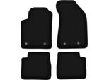 Tappetini In Velluto Per Lancia Delta Iii (2008-2014, Hatchback) Neri, Set 4 Pz, Con Fissaggi